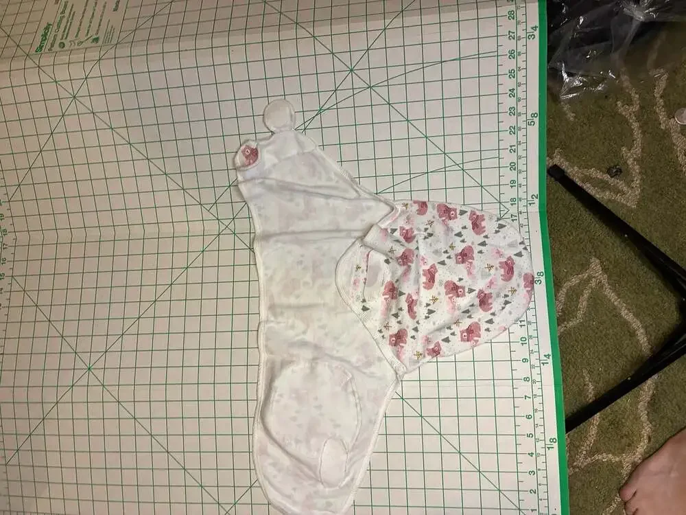 Hudson Baby Quilted Cotton Swaddle Wrap, Winter Forest Bear Pattern